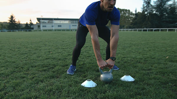 Séance kettlebell stade